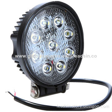 Off-road Work Light with PMMA Lens, Aluminum Alloy, 27W, Waterproof IP67
